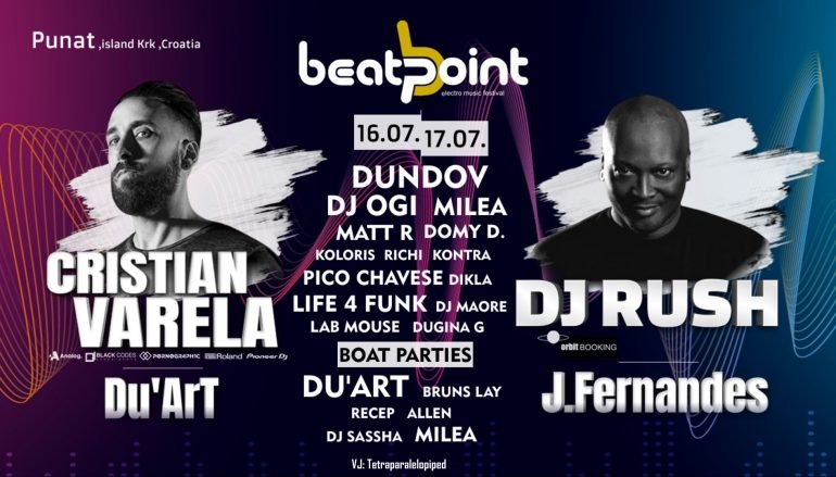 BeatPoint Festival u Punat na otok Krk dovodi DJ Rusha, Cristiana Varelu i još hrpu DJ-a